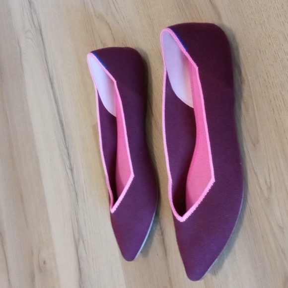 Rothys The Point Merino burgundy size 9.5 - Picture 4 of 7